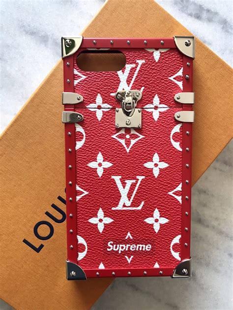 louis vuitton supreme iphone 7 plus case|iphone 7 crocodile leather case.